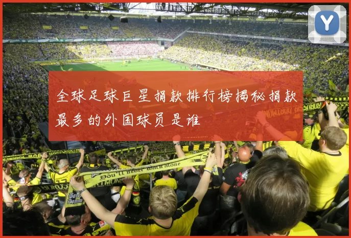 全球足球巨星捐款排行榜揭秘捐款最多的外国球员是谁