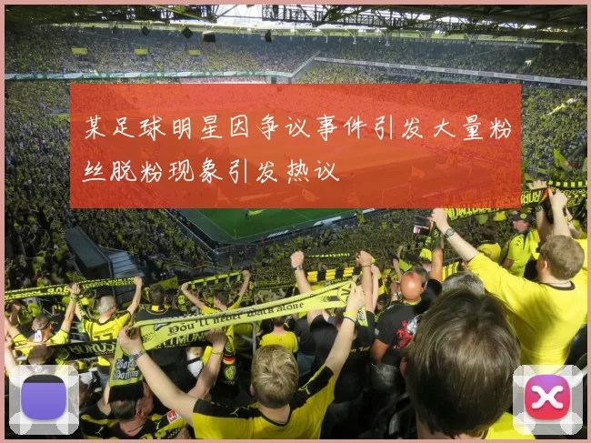 某足球明星因争议事件引发大量粉丝脱粉现象引发热议